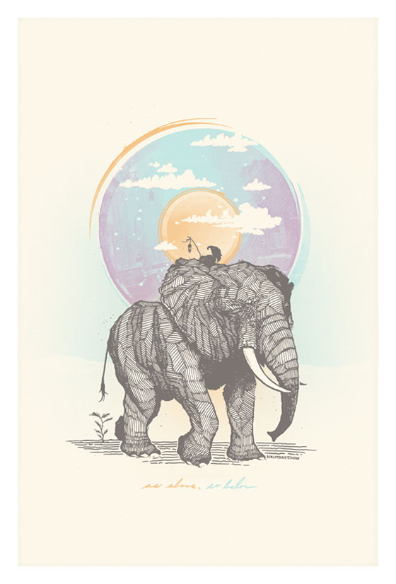 Link Image of Elephant Rider Art Print