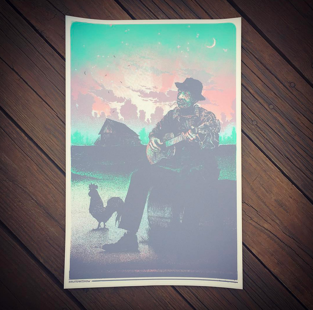 Photo of Blues Rooster Art Print