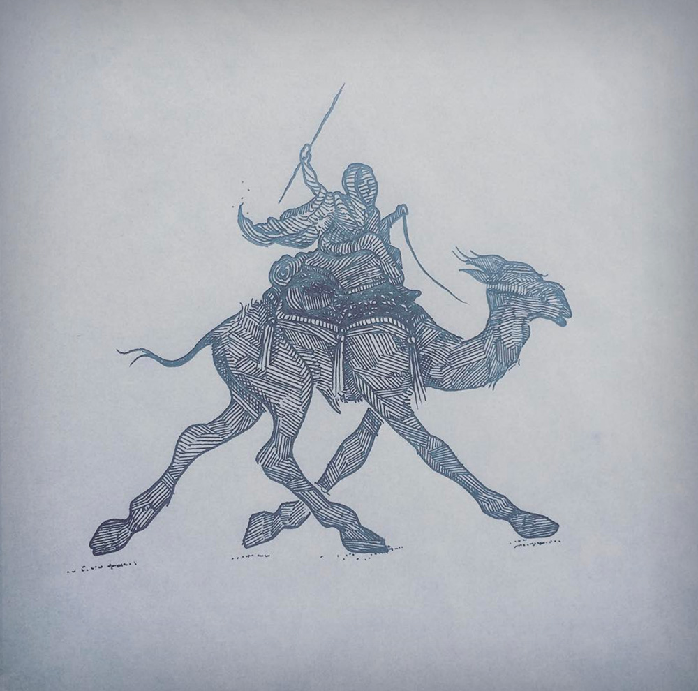 Sketch of Camel Art Print