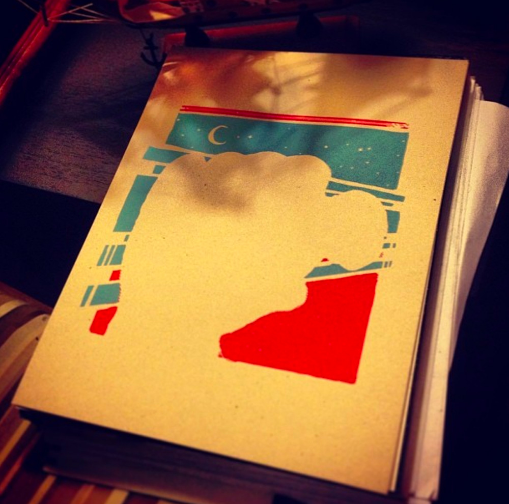 Process Photo of Looking Glass Art Print