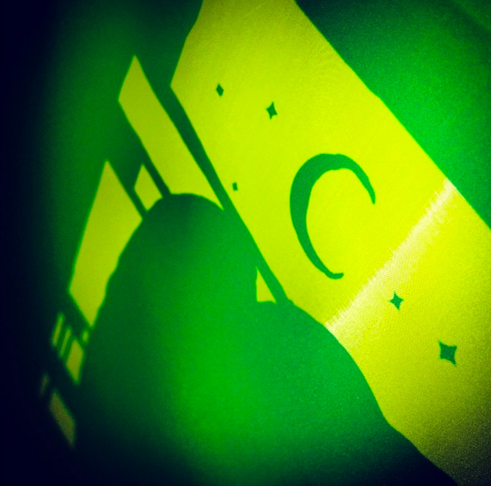 Screen Stencil of Looking Glass Art Print