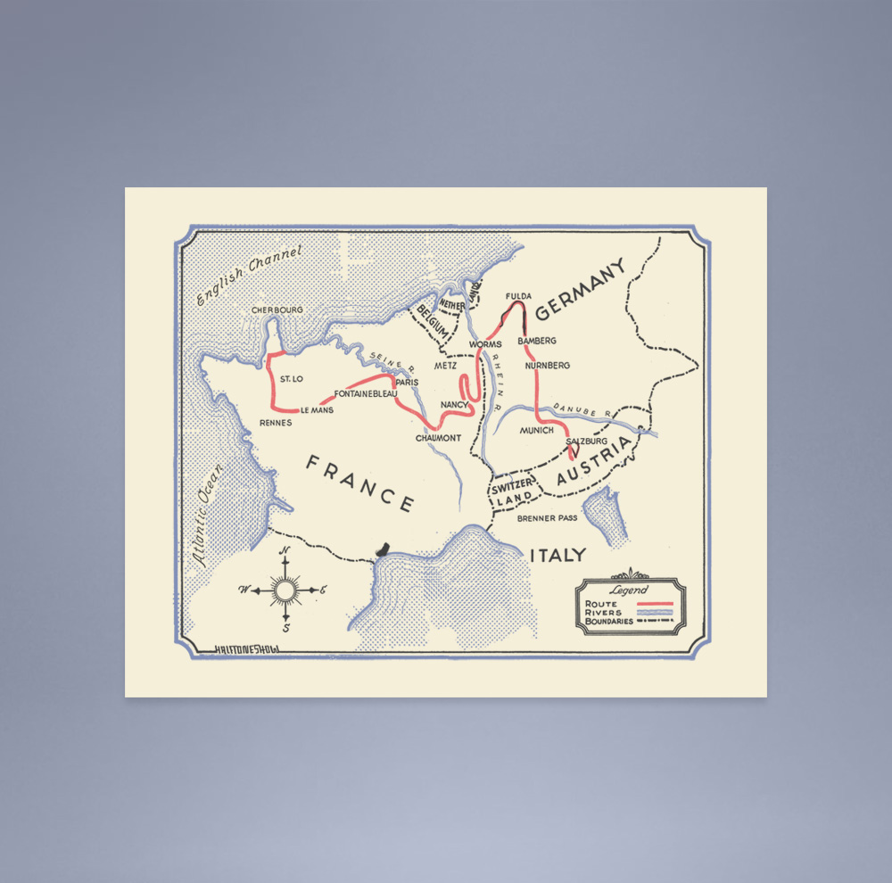 Main Image of Grandad's Route Art Print